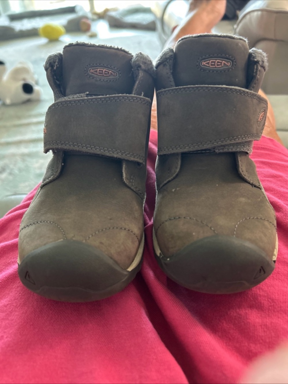 KEEN Kids Brown Waterproof Hook-and-Loop Boots